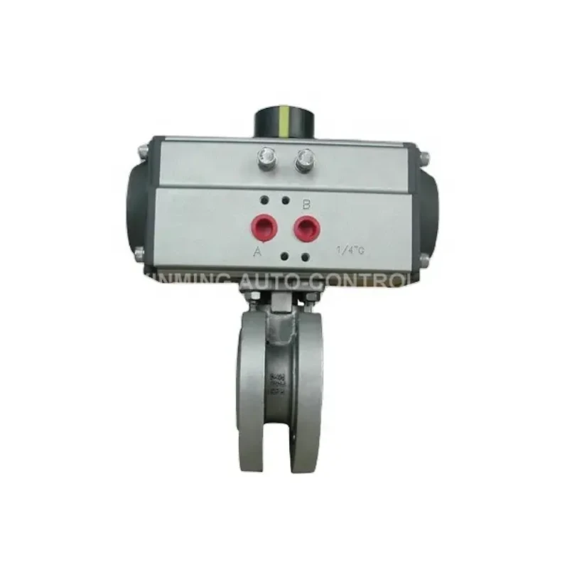 Actionneur pneumatique chinois Wafer Thin Ball Valve d'usine Prix d'usine