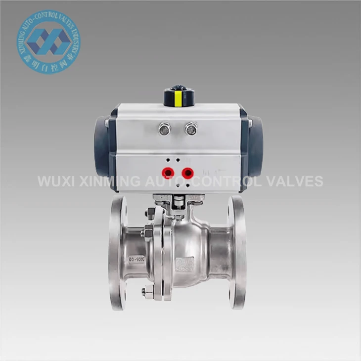 Factory Direct Stainless Steel Flange Pneumatic Ball Valve