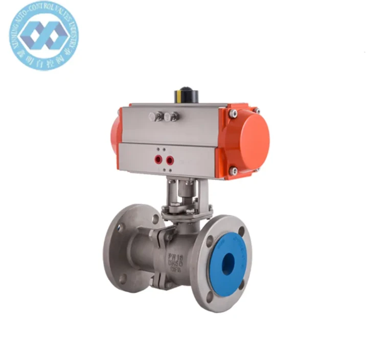 NPT Thread Pneumatic Actuated Ball Valve | CE/ATEX Certified