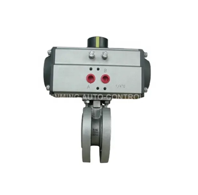 Actionneur pneumatique chinois Wafer Thin Ball Valve d'usine Prix d'usine