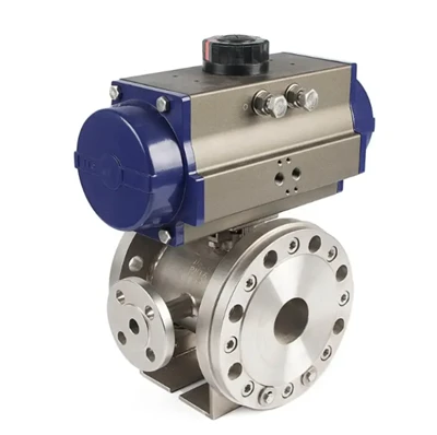 Valve à billes à gorge flottante à flancs en acier inoxydable pour coulée d'investissement